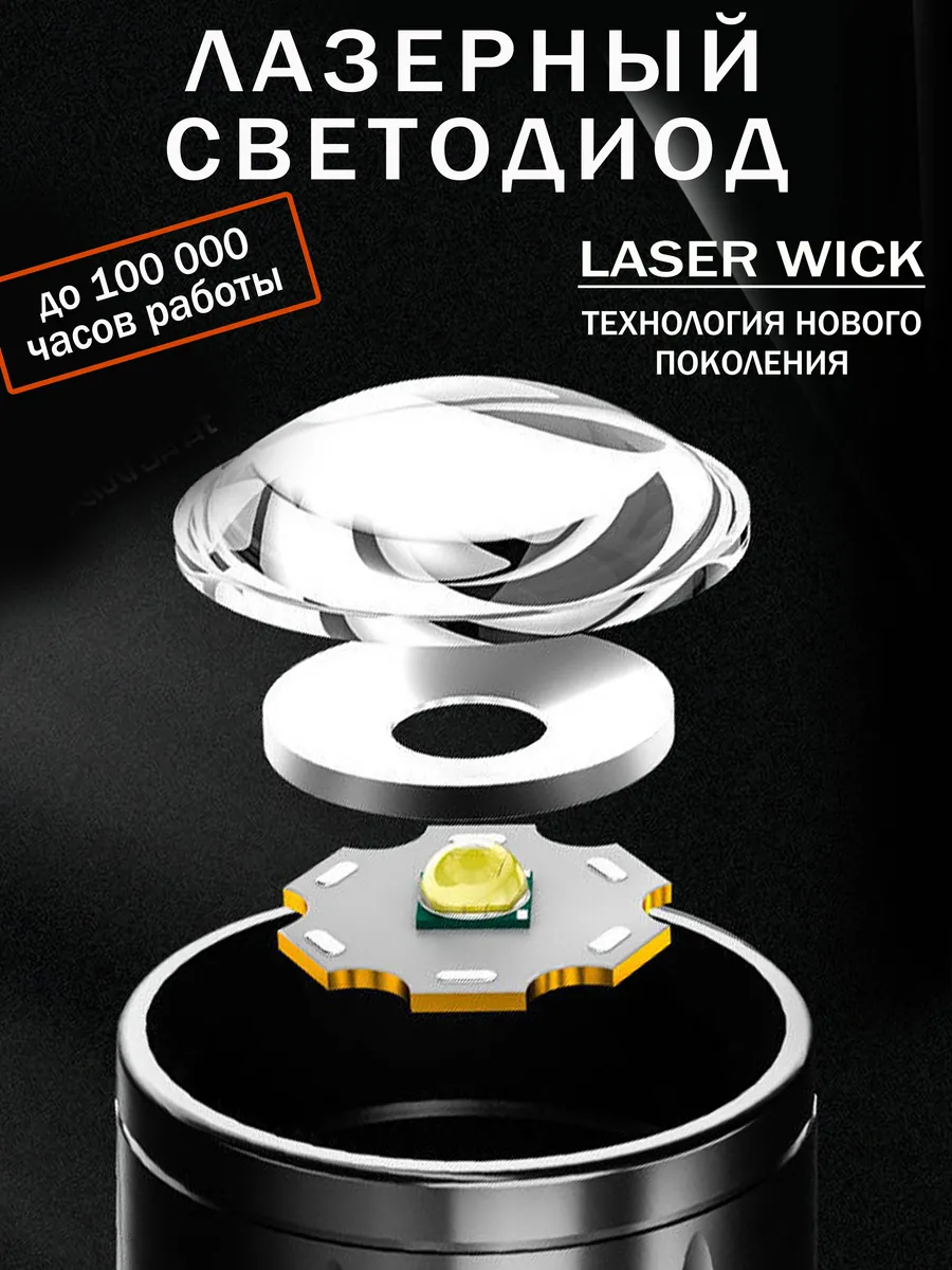 Аккумулятор и корпус фонаря